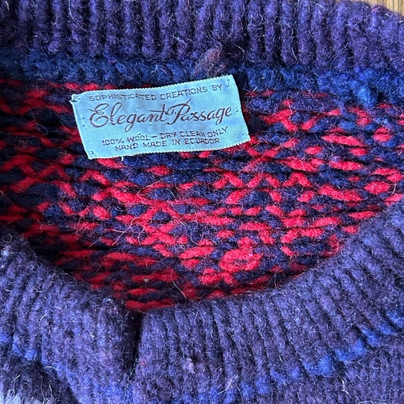 Elegant Passage Vintage Wool Sweater - Picture 4 of 6